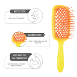 Janeke Professional Two-Color Super Brush (Yellow / Orange)