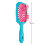 Janeke Professional Small Super Brush (Fuchsia / Turquoise)