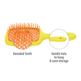 Janeke Yellow & Orange Color Small Superbrush (Pack of 4)