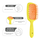 Janeke Yellow & Orange Color Small Superbrush (Pack of 4)