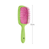 Janeke Professional Small Super Brush (Green & Fuchsia)
