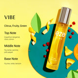 Eze Perfume Vibe Unisex l Citrus Fruity l Travel Size Long Lasting EDP-18ml (For Men & Women)