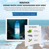 Nautica Oceans Pacific Coast Body Spray 170g