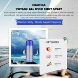 Nautica Voyage All Over Body Spray 170g