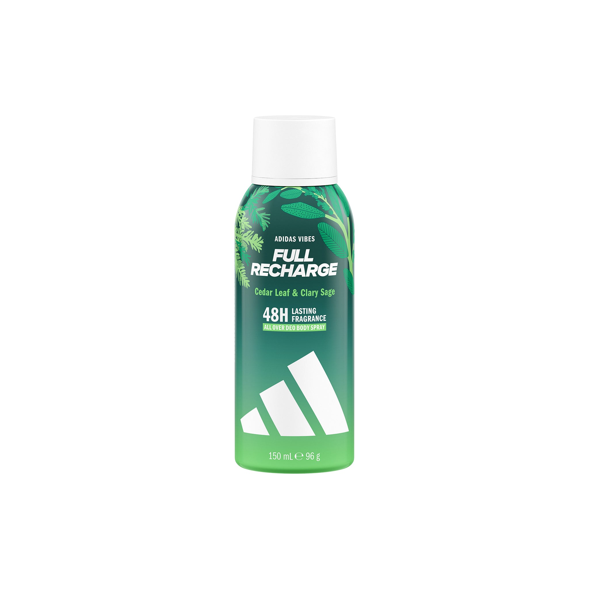 Adidas Vibes Full Recharge 48H All Over Deo Body Spray 96g