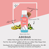 Adidas Vibes Happy Feels 48H All Over Deo Body Spray 96g
