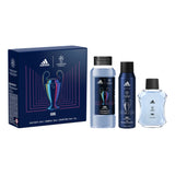 Adidas UEFA Champions League Goal Gift Set (EDT 100ml + Deo Spray 150ml + Shower Gel 250ml)