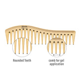 Janeke Wavy Comb For Gel Application