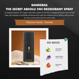 Banderas The Secret Absolu 24H Deodorant Spray 150ml