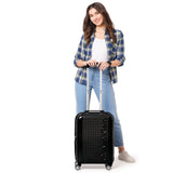Calvin Klein WAFFLE (DTM) Range Black Hard 20" Cabin Luggage