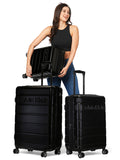 Calvin Klein RIDGE-LINE Range Pearlized Black Hard 24" Medium Luggage