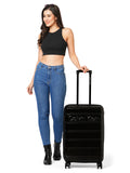 Calvin Klein RIDGE-LINE Range Pearlized Black Hard 24" Medium Luggage