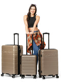 Calvin Klein RIDGE-LINE Range Pearlized Taupe Hard 28" Large Luggage