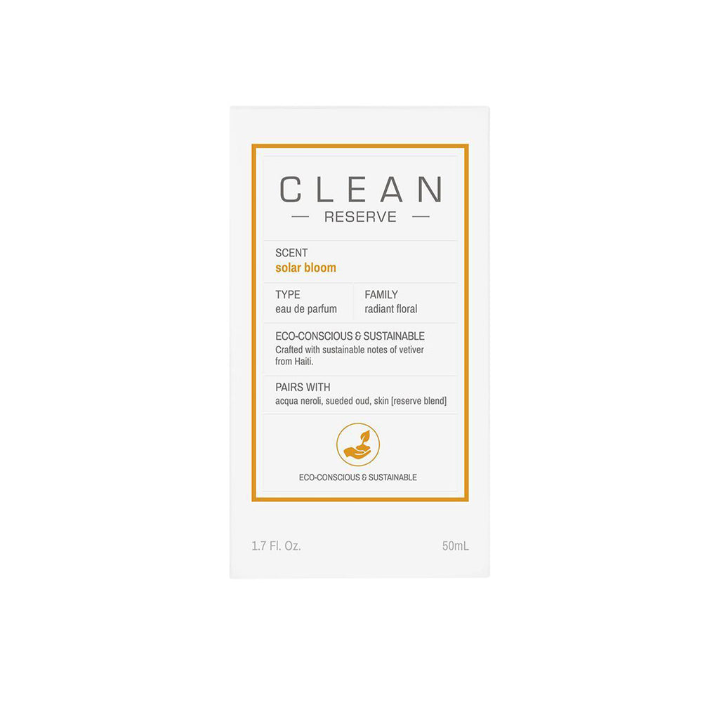 Clean Solar Perfume Clean Beauty Reserve Solar Bloom Eau de Parfum 50ml – BEAUTY SCENTIMENTS