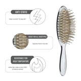 Janeke Chromium Hair-Brush