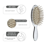 Janeke Chromium Hair-Brush