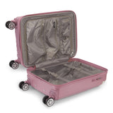 DKNY STACK LOGO Range Metallic Pink Hard 22" Cabin Luggage