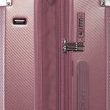 DKNY STACK LOGO Range Metallic Pink Hard 22" Cabin Luggage