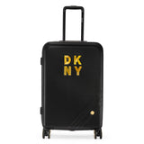 DKNY Front Row Range Black Hard 24" Medium Luggage