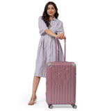 DKNY STACK LOGO Range Metallic Pink Hard 27" Medium Luggage