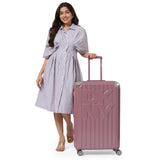 DKNY STACK LOGO Range Metallic Pink Hard 31" Large Luggage