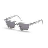 Diesel Mens Grey Lens Crystal Geometric Sunglasses with 100% UV Protection - DL0304 57 26C