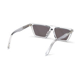 Diesel Mens Grey Lens Crystal Geometric Sunglasses with 100% UV Protection - DL0304 57 26C