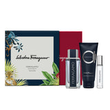 Salvatore Ferragamo Pour Homme Set (Eau de Toilette 100ml + Shampoo & Shower Gel 100ml + Purse Spray 10ml)