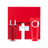Ferragamo Red Leather Pour Homme Gift Set (Eau de Parfum 100ml + 10ml + Shower Gel 100ml)