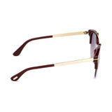 Tom Ford Womens Grey Lens Burgundy Oval Sunglasses with 100% UV Protection - FT0517 55 69T