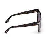 Tom Ford Womens Purple Lens Brown Cat Eye Sunglasses with 100% UV Protection - FT0523 56 52F