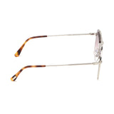 Tom Ford Mens Pink Lens Silver Aviator Sunglasses with 100% UV Protection - FT0536 60 16Z