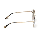 Tom Ford Womens Grey Lens Gold Cat Eye Sunglasses with 100% UV Protection - FT0563 64 28C