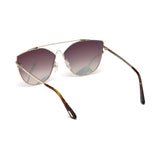 Tom Ford Womens Brown Lens Gold Cat Eye Sunglasses with 100% UV Protection - FT0563 64 33G