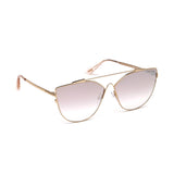 Tom Ford Womens Purple Lens Gold Cat Eye Sunglasses with 100% UV Protection - FT0563 64 33Z