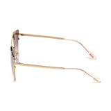 Tom Ford Womens Purple Lens Gold Cat Eye Sunglasses with 100% UV Protection - FT0563 64 33Z