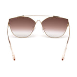 Tom Ford Womens Purple Lens Gold Cat Eye Sunglasses with 100% UV Protection - FT0563 64 33Z