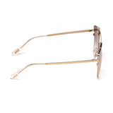 Tom Ford Womens Purple Lens Gold Cat Eye Sunglasses with 100% UV Protection - FT0563 64 33Z