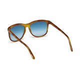 Tom Ford Womens Blue Lens Brown Square Sunglasses with 100% UV Protection - FT0567 56 53X