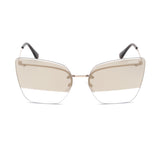 Tom Ford Womens Brown Lens Gold Butterfly Sunglasses with 100% UV Protection - FT0682 63 28G