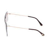 Tom Ford Womens Brown Lens Gold Butterfly Sunglasses with 100% UV Protection - FT0682 63 28G
