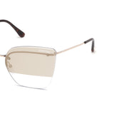 Tom Ford Womens Brown Lens Gold Butterfly Sunglasses with 100% UV Protection - FT0682 63 28G