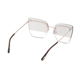 Tom Ford Womens Brown Lens Gold Butterfly Sunglasses with 100% UV Protection - FT0682 63 28G