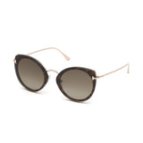 Tom Ford Womens Brown Lens Brown Cat Eye Sunglasses with 100% UV Protection - FT0683 63 52K