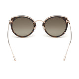 Tom Ford Womens Brown Lens Brown Cat Eye Sunglasses with 100% UV Protection - FT0683 63 52K