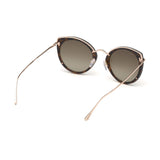 Tom Ford Womens Brown Lens Brown Cat Eye Sunglasses with 100% UV Protection - FT0683 63 52K