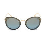 Tom Ford Womens Blue Lens Blue Cat Eye Sunglasses with 100% UV Protection - FT0683 63 55X