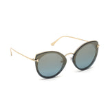 Tom Ford Womens Blue Lens Blue Cat Eye Sunglasses with 100% UV Protection - FT0683 63 55X