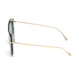 Tom Ford Womens Blue Lens Blue Cat Eye Sunglasses with 100% UV Protection - FT0683 63 55X