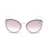 Tom Ford Womens Pink Lens Pink Cat Eye Sunglasses with 100% UV Protection - FT0683 63 55Z